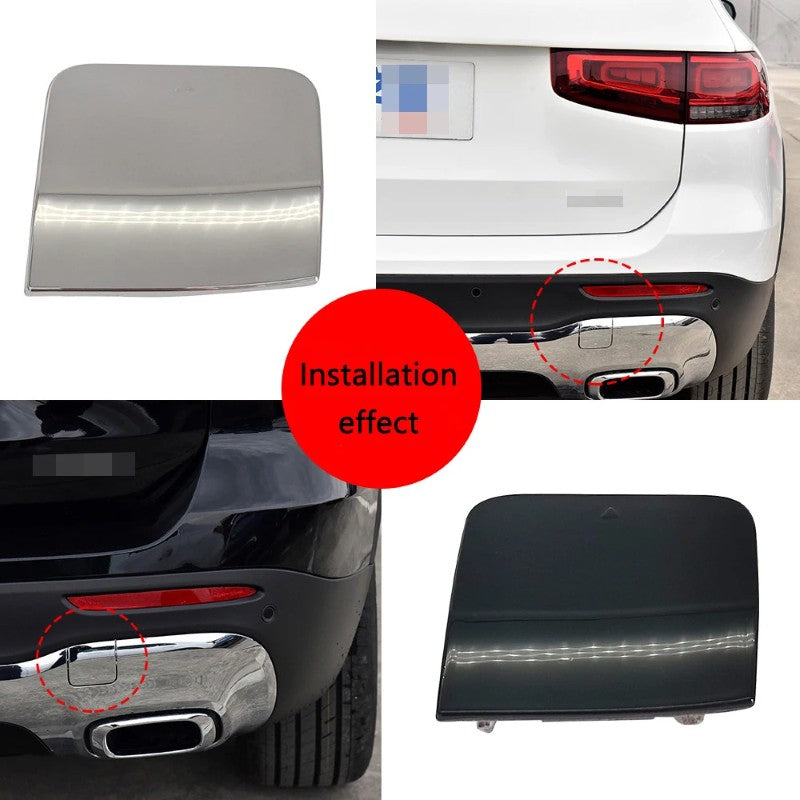 Car Craft Compatible With Mercedes Benz Glb W247 2020-2023 Rear Bumper Trailer Tow Towing Hook Hole Cover Chrome 2478857401 Chrome - CAR CRAFT INDIA