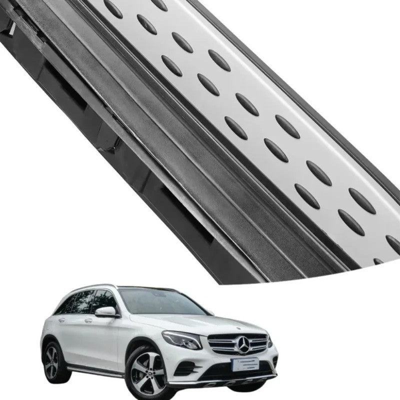 Car Craft Compatible With Mercedes Benz Glc W253 X253 2016-2019 Fixed Foot Side Step Retractable Ladder Pedal Running Boards Side Step