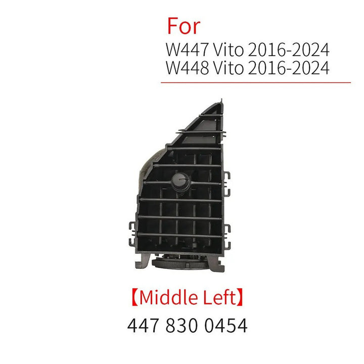 Car Craft Compatible With Mercedes Benz Vito V Class W447 W448 2016-2024 Car Ac Air Vent Grille Air Conditioning Outlet Cover Assembly 4478300454 Middle Centre Left CC-9571