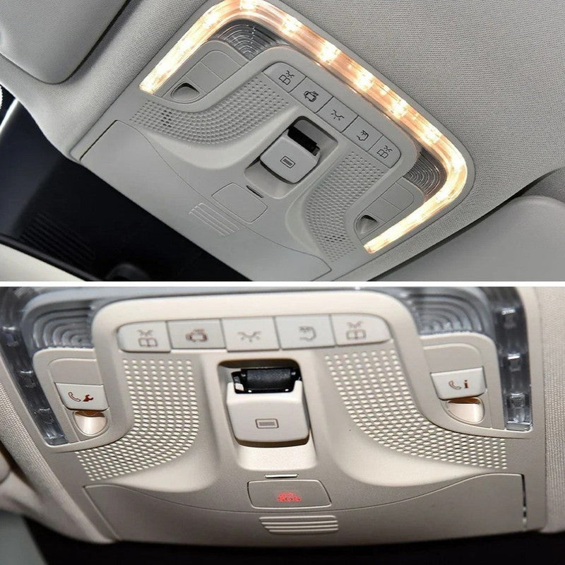 Car Craft Compatible With Mercedes Benz Vito V Class W447 W448 2016-2025 Car Sunroof Window Roof Control Panel Switch Button Control Panel Switch Cover 44790077011b88-1 Biege CC-9019