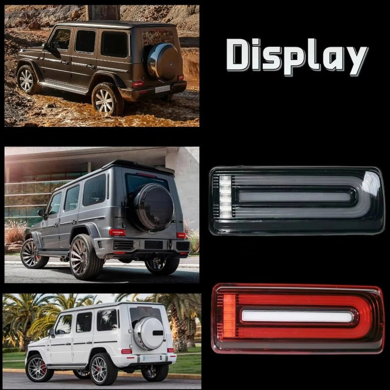 Car Craft Compatible With Mercedes Benz G Class G Wagon G63 G55 W463 2007-2018 Car Rear Upgraded Tail Light Lamp Xenon Taillight Retrofit Upgrade Modified Led Drl Hid Light Red Shy - CAR CRAFT INDIA