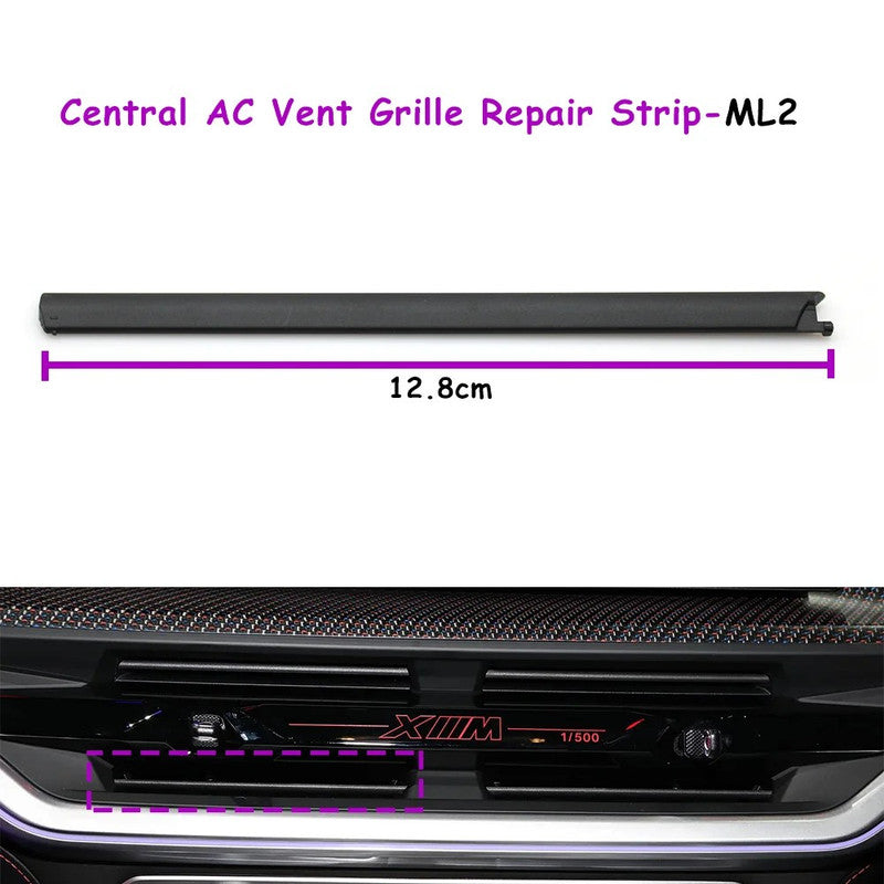 Car Craft Compatible With Bmw X5 G05 G18 F95 Ms 2023-2025 X6 G06 F96 Ms 2023-2025 X7 G07 2023-2025 Xm G09 2023-2025 Car Ac Air Vent Grille Slider Trim 64225a23596-ml2 Middle Centre Left 2