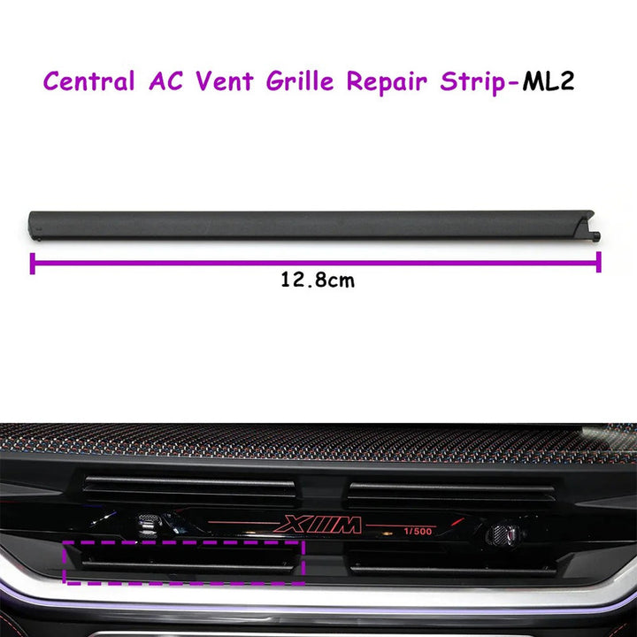 Car Craft Compatible With Bmw X5 G05 G18 F95 Ms 2023-2025 X6 G06 F96 Ms 2023-2025 X7 G07 2023-2025 Xm G09 2023-2025 Car Ac Air Vent Grille Slider Trim 64225a23596-ml2 Middle Centre Left 2