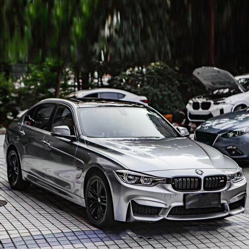 Car Craft Compatible With Bmw 3 Series F30 2012-2018 Upgrade Facelift Convert To M Sport M3 M4 Bodykit Front Bumper Skirt With Fog Lamp Hole Gc F30/35-014