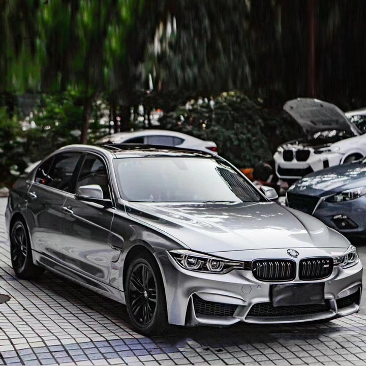 Car Craft Compatible With Bmw 3 Series F30 2012-2018 Upgrade Facelift Convert To M Sport M3 M4 Bodykit Front Bumper Skirt With Fog Lamp Hole Gc F30/35-014