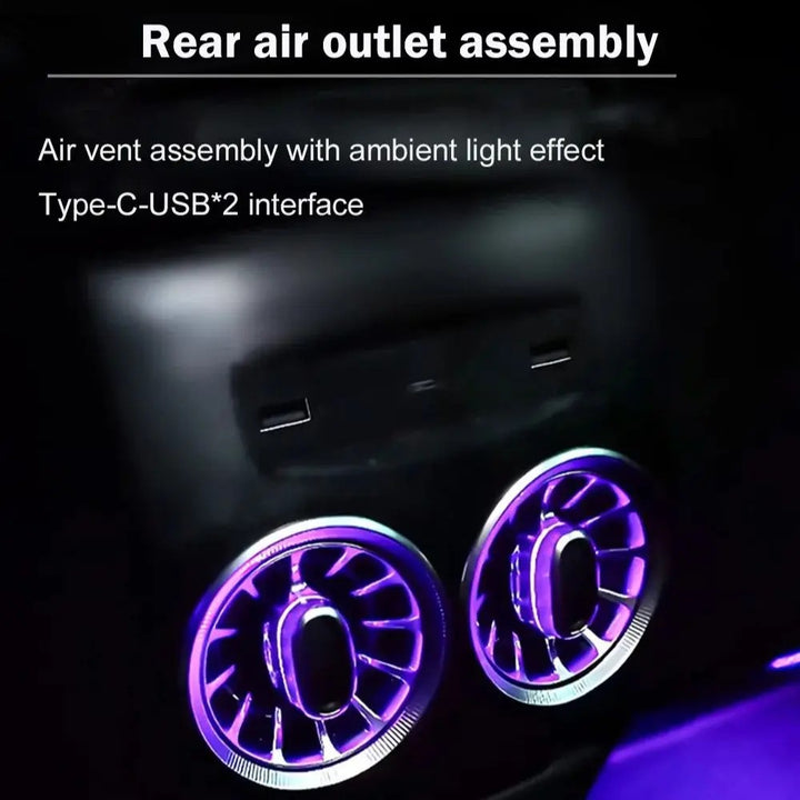 Car Craft Compatible With Mercedes Benz A Class W176 B Class W246 Cla W117 Gla W156 Class 2013-2018 Ambient Ambiance Led Light Vents Speaker Decorative Interior Kit Atmosphere Lamp Air Ac Vent Turbine Mp 22 In 1 Set
