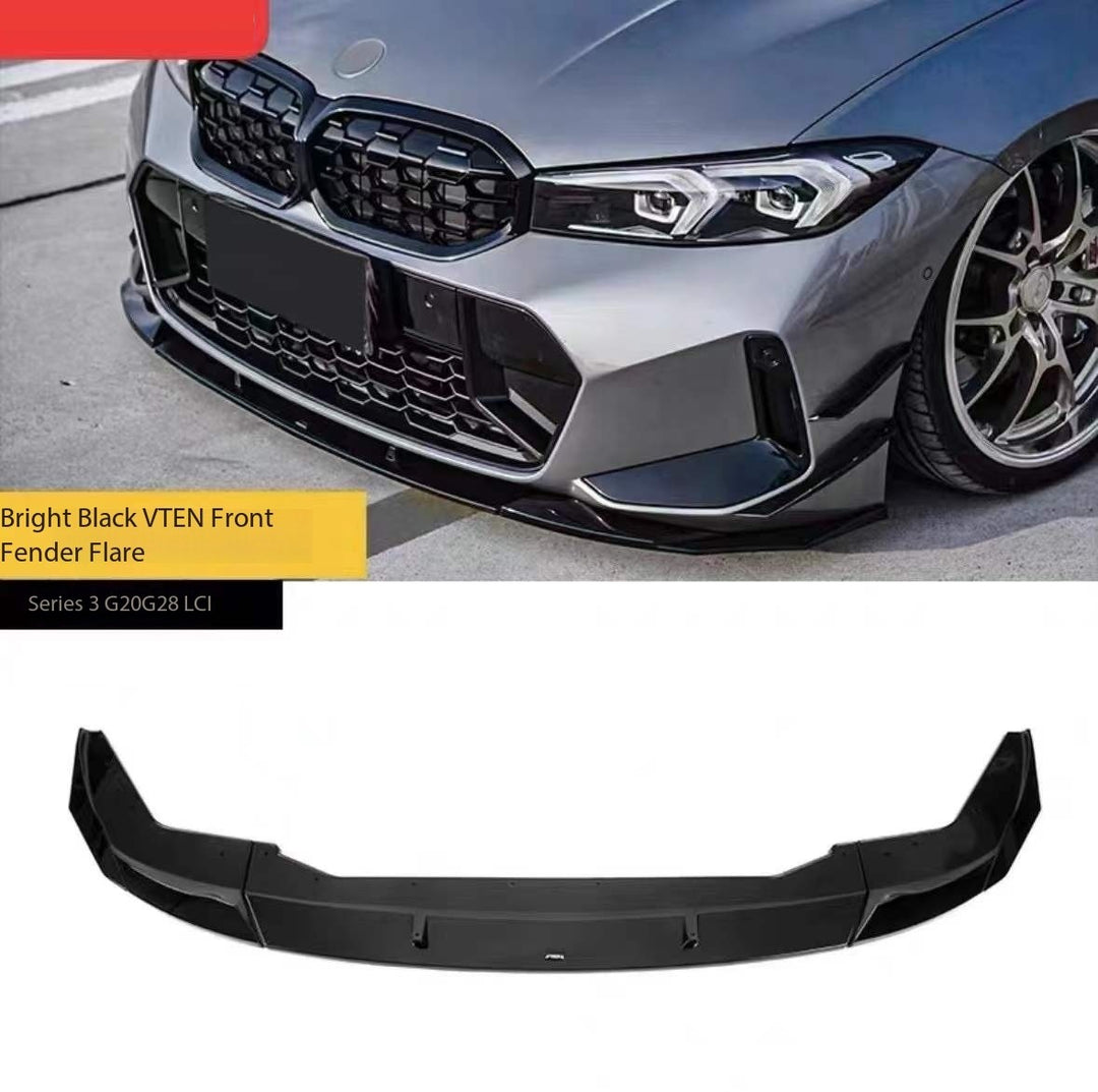 Car Craft Compatible With Bmw 3 Series G20 Lci G28 2023+ V-ten Vten Bodykit Front After Rear Lip Led Diffuser M340i M3 M4 Spoiler Side Skirts Splitter Canards Package - CAR CRAFT INDIA