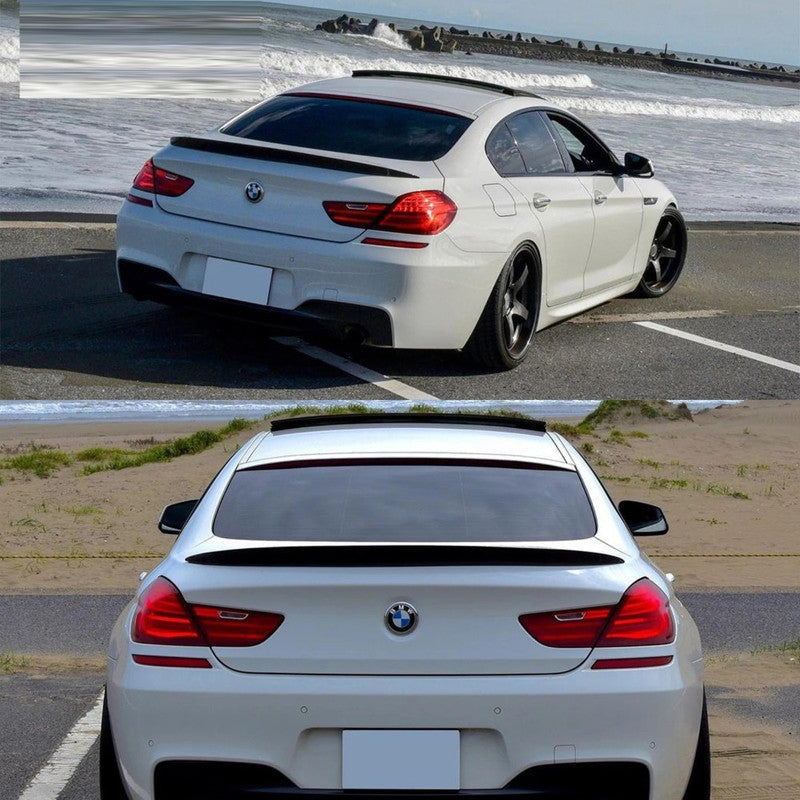 Car Craft Compatible With Bmw 6 Series F06 F12 2 Door 4 Door 2011-2018 M6 M Sport M Performance Rear Trunk Wing Lip Boot Ducktail Spoiler M6 Style Gc F06 F12 F13 013 014 Gb Glossy Black