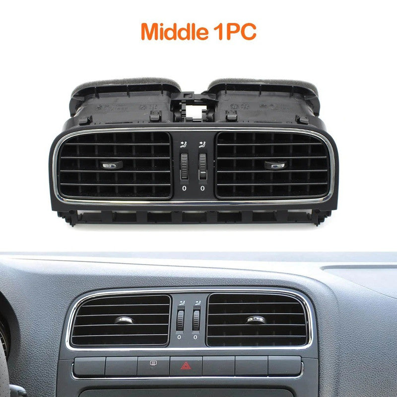 Car Craft Compatible With Vw Volkswagen Polo Vento Ameo 2011-2024 Car Front Air Conditioner Ac Vent Grille Assembly 6rd819728-1 Middle Centre