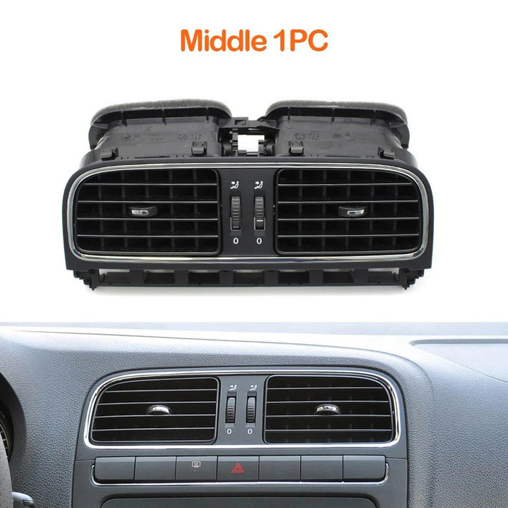 Car Craft Compatible With Vw Volkswagen Polo Vento Ameo 2011-2024 Car Front Air Conditioner Ac Vent Grille Assembly 6rd819728-1 Middle Centre