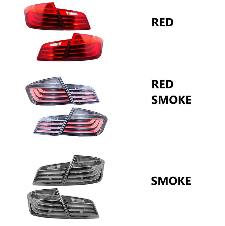 Car Craft Compatible With Bmw 5 Series F10 2010-2017 Car Rear Upgraded Tail Light Lamp Xenon Taillight Retrofit Upgrade Modified Led Drl Hid Light Red - CAR CRAFT INDIA