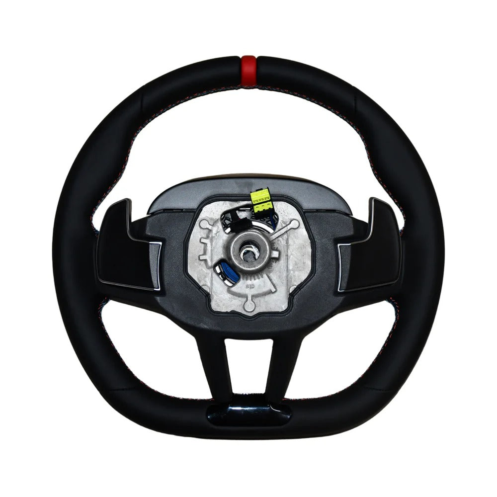 Car Craft Compatible With Bmw 3 Series E90 E91 E92 E93 5 Series E60 6 Series E63 X1 E84 E53 X5 X6 E70 E71 E81 E82 E87 E88 2006-2014 E Chasis Series Car Upgraded Custom Sports M3 M4 M5 Full Steering Wheel G60 Style Leather