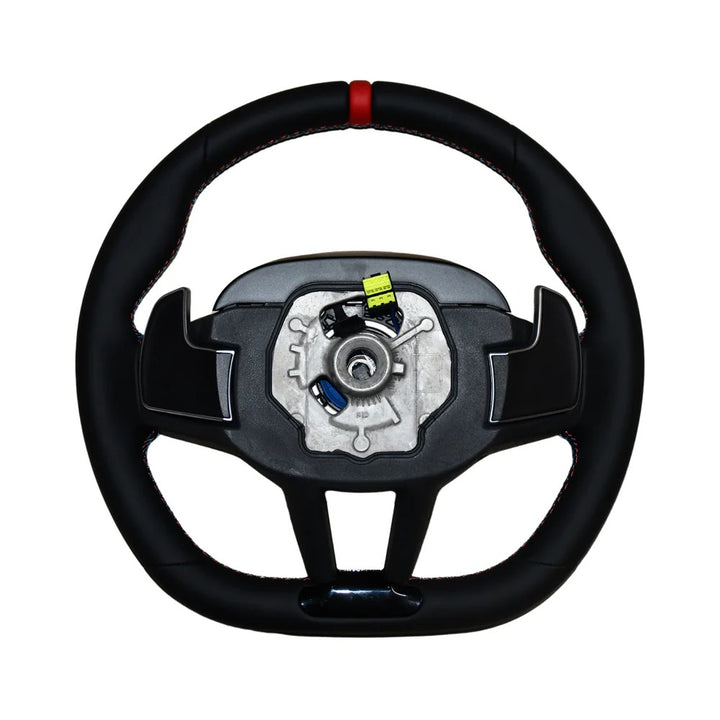 Car Craft Compatible With Bmw 3 Series E90 E91 E92 E93 5 Series E60 6 Series E63 X1 E84 E53 X5 X6 E70 E71 E81 E82 E87 E88 2006-2014 E Chasis Series Car Upgraded Custom Sports M3 M4 M5 Full Steering Wheel G60 Style Leather