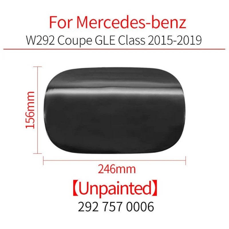 Car Craft Compatible With Mercedes Benz Gle Class Coupe W166 W292 2015-2019 Car External Fuel Filler Cap Cover Fuel Tank Filling Port Cover Plate 2927570006 Unpainted