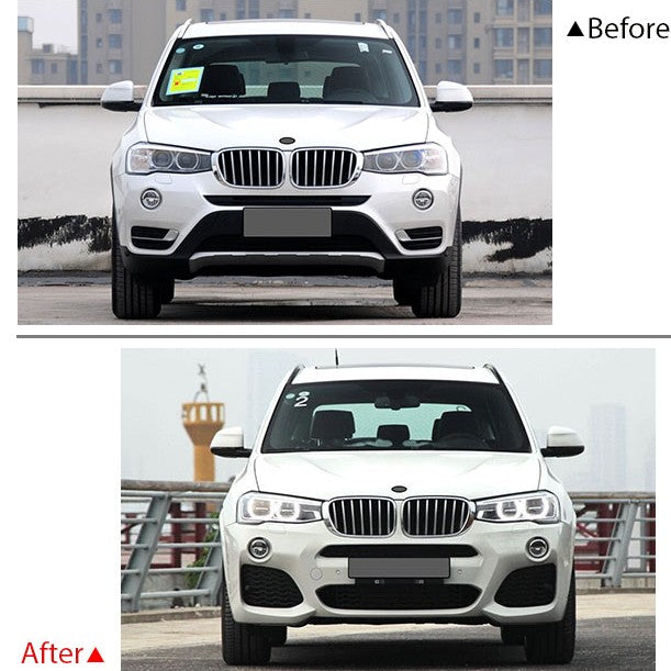 Car Craft Compatible With Bmw X3 Lci F25 2014-2017 Upgrade Convert To M Sport M Performance Mt M Tech X3m Bodykit Body Kit Front Bumper Gc F25 003