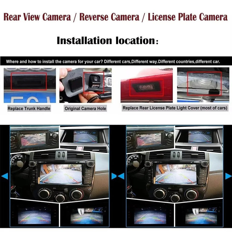 Car Craft Compatible With Audi Q3 A5 A6 A7 2011-2018 Rear View Camera Ccd Night Vision Reversing Camera License Plate Camera Backup Trunk Camera
