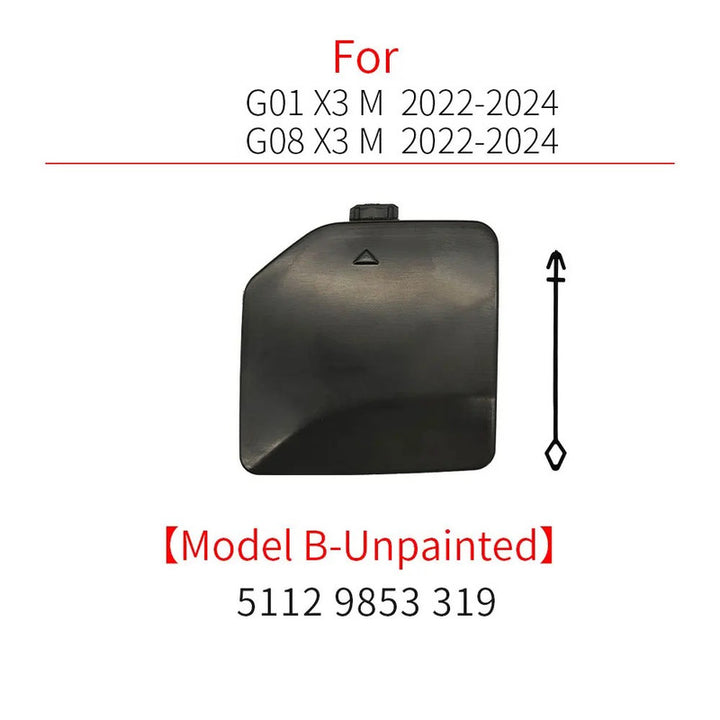 Car Craft Compatible With Mercedes B Class W246 2014-2019 Rear Bumper Gril Cover Trailer Tow Towing Hook Hole Cover Right 2468852422 Black - CAR CRAFT INDIA