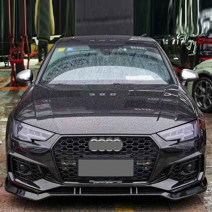 Car Craft Compatible With Audi A4 B9 2017-2020 Upgraded Rs4 Front Bumper Fog Lamp Light Grill Cover With Light Acc A4-019 Gc