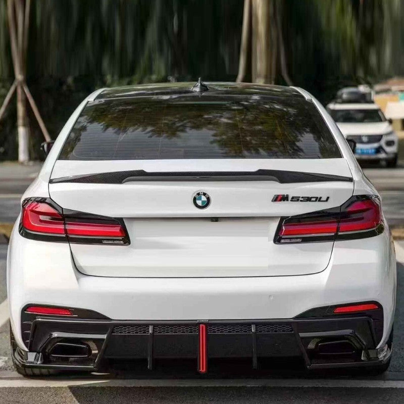 Car Craft Comptible With Bmw 5 Series G30 2018-2021 M Sport M5 Front Bumper Upgraded Bodykit Body Kit Skirts Splitter Front Rear Lip Diffuser Side Skirts Spoiler Trims Cannards Vten Style CC-9080