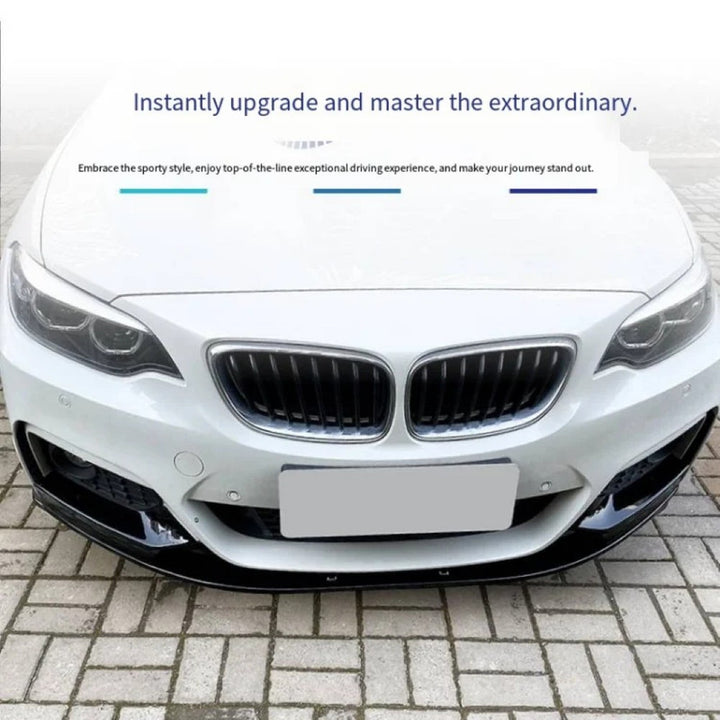 Car Craft Compatible With Bmw 2 Series F22 2014-2019 Upgraded Facelift Convert To M Sport M Tech Mt Bodykit Front Bumper Lip Skirt Trim M Performance Mp Style Gc F22/23-013/014 Usa