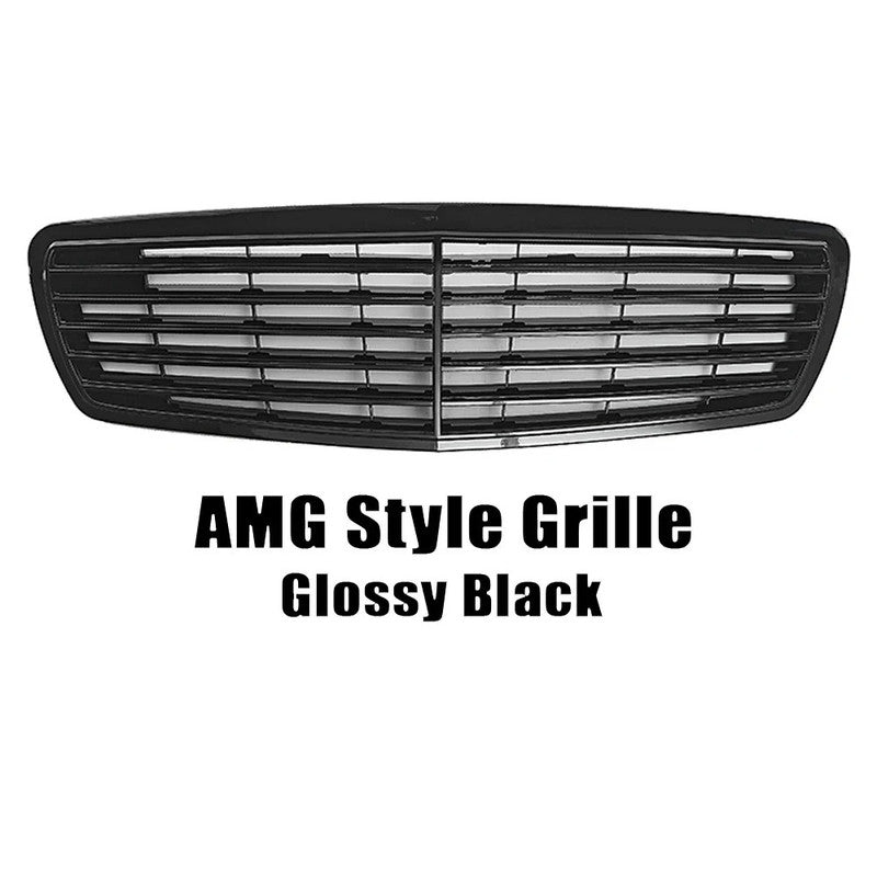 Car Craft Compatible With Mercedes Benz E Class W211 2007-2009 Front Bumper Upgrade Convert To Amg C63 Show Grill Amg Black GC