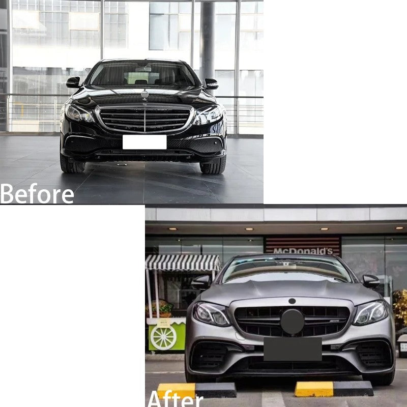 Car Craft Compatible With Mercedes Benz E Class W213 2016-2020 Upgrade Facelift Convert To Amg E63 Amg63 Bodykit Front Rear Bumper Exhaust Pipe Tip Diffsuer Trim Side Skirt