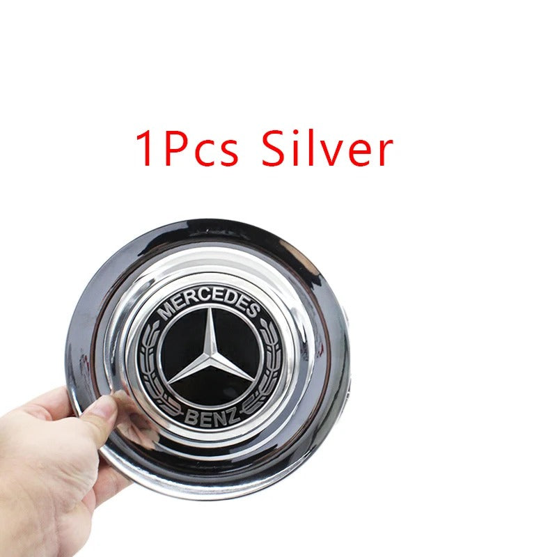Car Craft Compatible With Mercedes A B C E S Class Ml Gl Gle Gls Cla Gla Glc Slk Maybach Amg Suspended Alloy Mag Wheel Rim Cap Rotating Hub Cover Assembly 18CM
