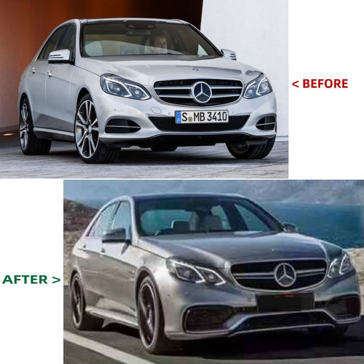 Car Craft Compatible With Mercedes Benz E Class W212 Lci 2014-2016 Front Bumper Upgrade Convert To Amg E63 Amg Bumper Bodykit Gc W212-005 CC-9706