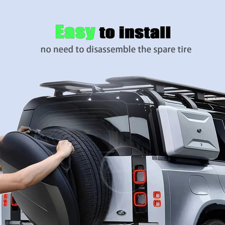 Car Craft Compatible With Range Land Rover Defender 90 110 L663 Lr129997 2020+ Rear Trunk Spare Wheel Tire Guard Protective Cover Stone - CAR CRAFT INDIA
