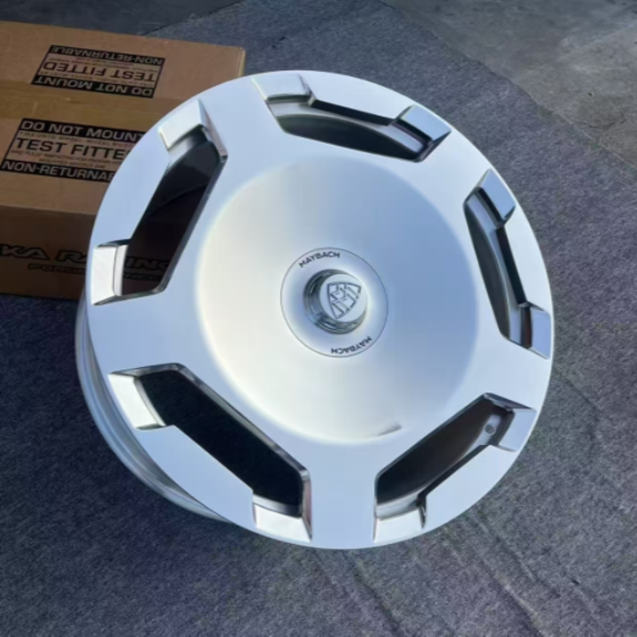 Car Craft Compatible With Mercedes G Class Glc Gle Gls G Wagon W464 W463 W465 W254 X254 W166 X166 W167 X167 Forged Alloy Wheel Macwheel Rim Maybach Style Front 22x10 Rear 22x11 Et Front 40 Rear 42 Pcd Front 5/112 Cb 66.5 22 Inch