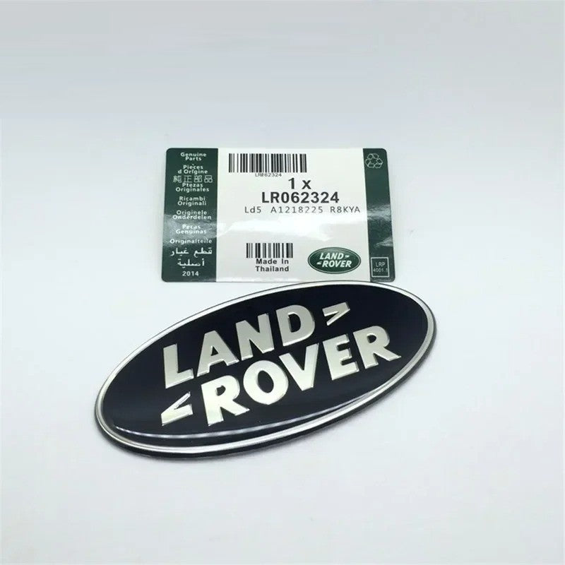 Car Craft Compatible With Range Land Rover Rrs Rrv Vogue Sport Discovery Evoque Defender Grill Letter Logo Badge Emblem Sticker 85x42mm Black With Gold Letter
