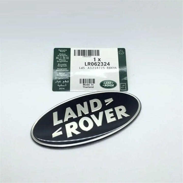 Car Craft Compatible With Range Land Rover Rrs Rrv Vogue Sport Discovery Evoque Defender Grill Letter Logo Badge Emblem Sticker 85x42mm Black With Gold Letter