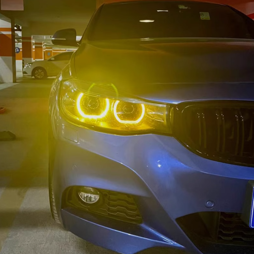 Car Craft Compatible With Bmw 3 Series Gt F34 2012-2015 Headlight Drl Daytime Running Light Angel Eye Led Module Yellow Color Csl Style CC-8479 - CAR CRAFT INDIA