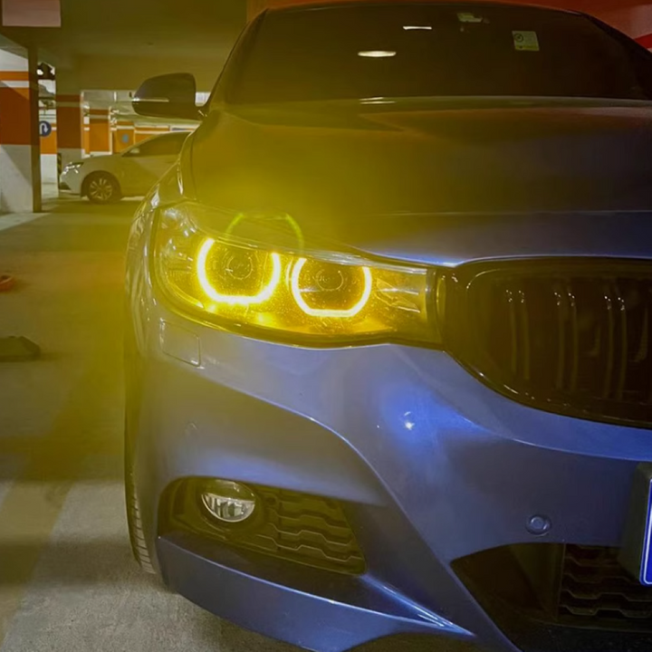 Car Craft Compatible With Bmw 3 Series Gt F34 2012-2015 Headlight Drl Daytime Running Light Angel Eye Led Module Yellow Color Csl Style CC-8479 - CAR CRAFT INDIA