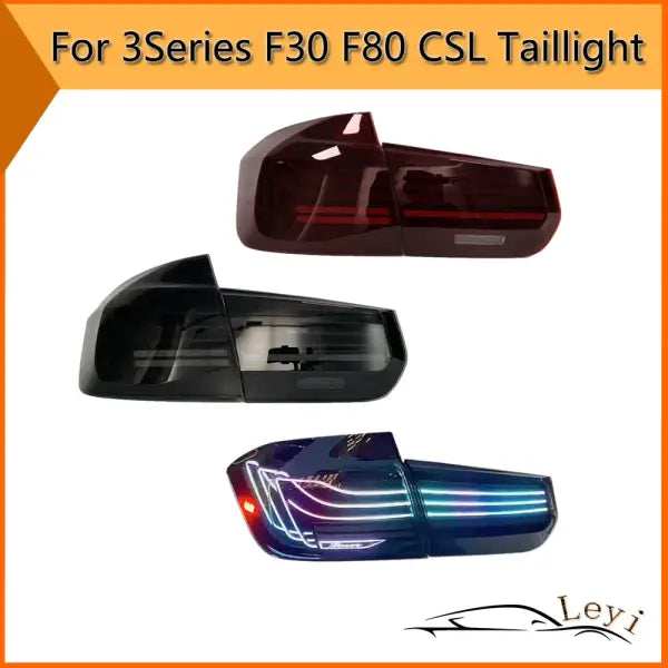 LED Tail Lamp for BMW 3Series/M3 F30 F35 F80 2012-2019 CSL Laser Sequential Tail Lights Brake Turning Signal Plug and Play