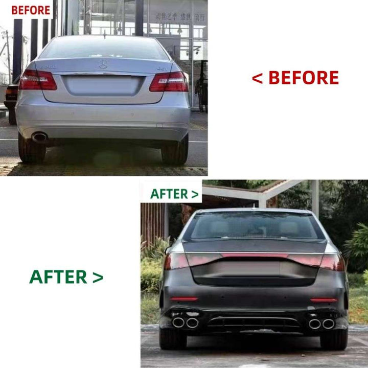 Car Craft Compatible With Mercedes Benz E Class W212 2009-2016 To W214 Lci 2024+ E53 Sports Upgrade Facelift Conversion Convert Bodykit Bumper Hood Headlight Taillight - CAR CRAFT INDIA