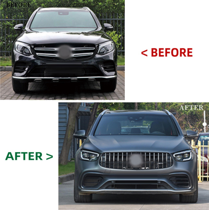 Car Craft Compatible With Mercedes Benz Glc W253 X253 2016-2019 Upgrade Facelift Convert To 2025 Glc63 Amg Conversion Bodykit Bumper Headlight Taillight CC-9796