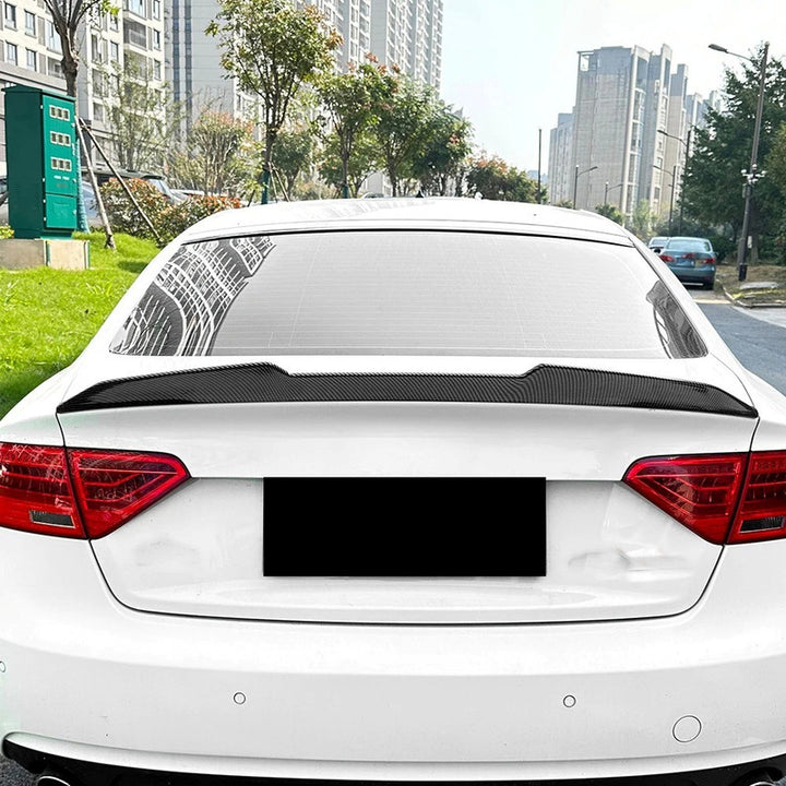 Car Craft Compatible With Audi A5 S5 Sportsback 2007-2024 Rear Roof Boot Trunk Wing Lip Spoiler Carbon Fiber Look Zst-911 Cf Usa