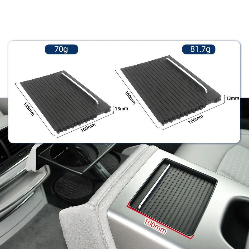 Car Craft Compatible With Audi A6l C8 2019-2023 Car Rear Center Console Sliding Shutters Cup Drink Holder Roller Blind Cover Replacement 4kd885977-1 CC-8932