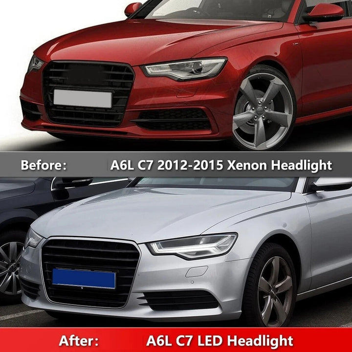 Car Craft Compatible With Audi A6 C7 2016-2018 Car Front Upgraded Head Light Lamp Xenon Headlight Retrofit Upgrade Modified Led Drl Hid Matrix Style