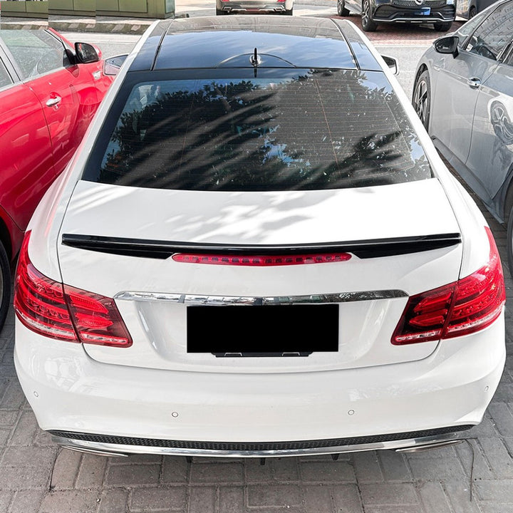 Car Craft Compatible With Mercedes Benz E Class Coupe 2009-2016 Rear Trunk Boot Roof Wing Lip Spoiler Splitter Skirts Zst-959 Glossy Black
