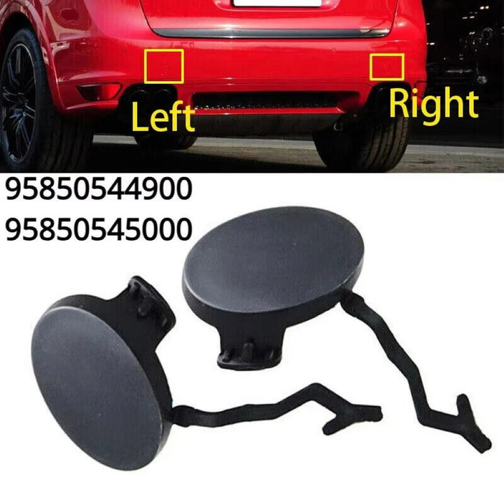 Car Craft Compatible With Porsche Cayenne 958 2011-2014 Rear Bumper Tow Towing Tochan Hook Eye Cap Cover 95850544900 Left