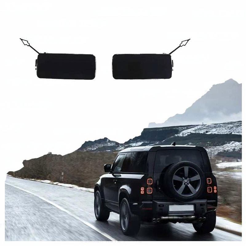 Car Craft Compatible With Range Land Rover Defender 90/110 L663 Lr129997 2020+ Rear Bumper Tow Towing Trailer Tochan Hook Cover - CAR CRAFT INDIA