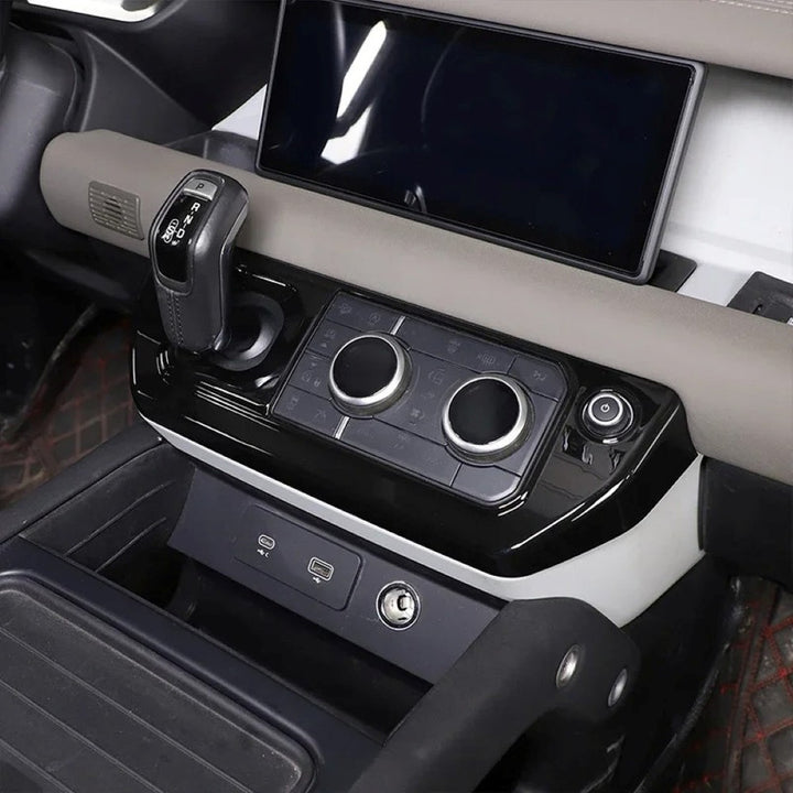 Car Craft Compatible With Range Land Rover Defender 90 110 L663 Lr129997 2020+ Car Center Console Gear Shift Dashboard Button Frame Trim Cover Gloosy Black - CAR CRAFT INDIA