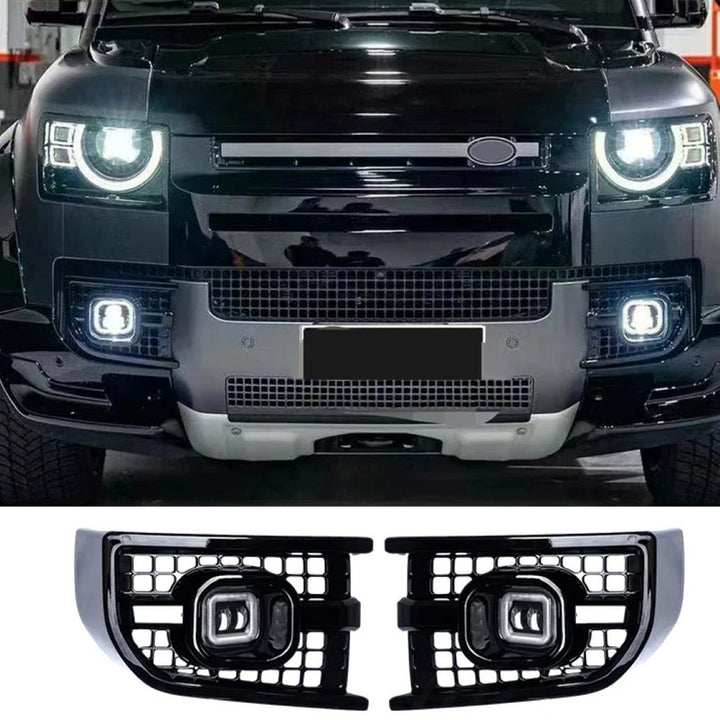 Car Craft Compatible With Range Land Rover Defender 90 110 L663 Lr129997 2020+ Front Bumper Fog Lamp Fog Light Led Cover - CAR CRAFT INDIA