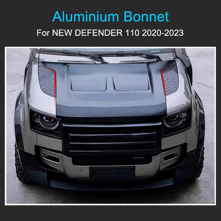 Car Craft Compatible With Range Land Rover Defender 90 110 130 L663 Lr129997 2020+ Front Hood Bonnet Alluminium - CAR CRAFT INDIA