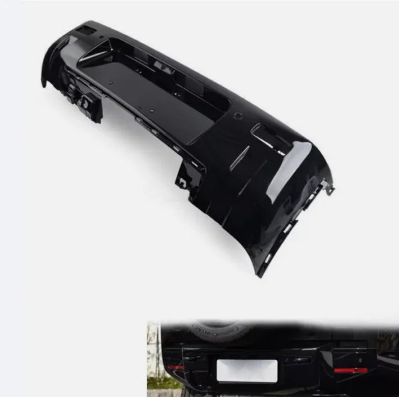 Car Craft Compatible With Range Land Rover Defender 90/110 L663 Lr129997 2020+ Rear Bumper Bracket Trim Cover Glossy Black - CAR CRAFT INDIA