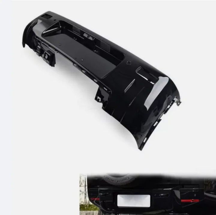 Car Craft Compatible With Range Land Rover Defender 90/110 L663 Lr129997 2020+ Rear Bumper Bracket Trim Cover Glossy Black - CAR CRAFT INDIA