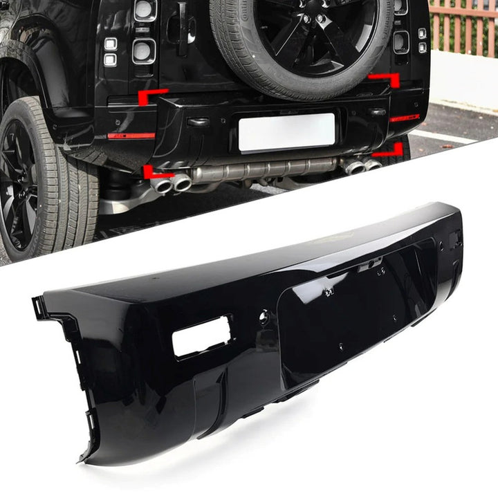 Car Craft Compatible With Range Land Rover Defender 90 110 130 L663 Lr129997 2020+ Upgrade Convert Facelift To Lumma Rear Bumper With Exhaust Tips Bodykit Lumma Style - CAR CRAFT INDIA
