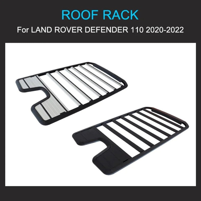 Car Craft Compatible With Range Land Rover Defender 110 L663 Lr129997 2020+ Roof Rail Rack Bars Luggage Rack Carrier Bar 4 Door 110 Black - CAR CRAFT INDIA